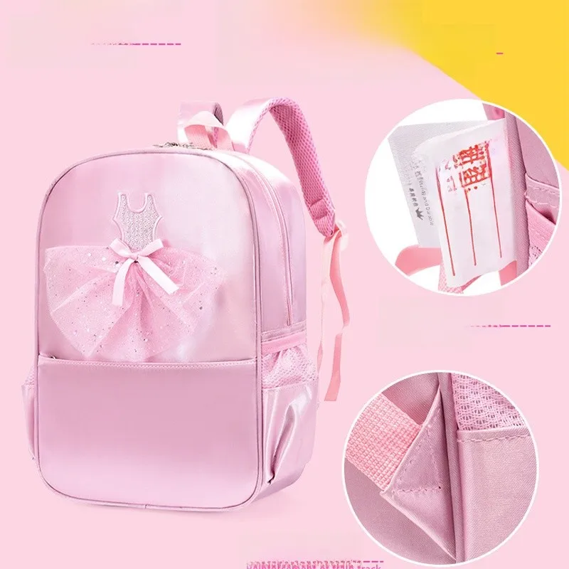 

Lightweight Waterproof Ballet Dance Bapa for Girls School Bag Pure Color Primary And Secony School Students