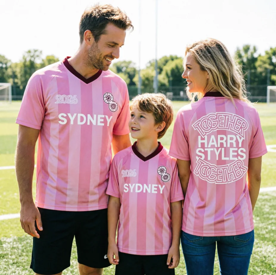 2026 Family Matching Harry Style Multi City Concert 3D Printed Jersey Exclusive Design Fan Gathering Daily Clothing