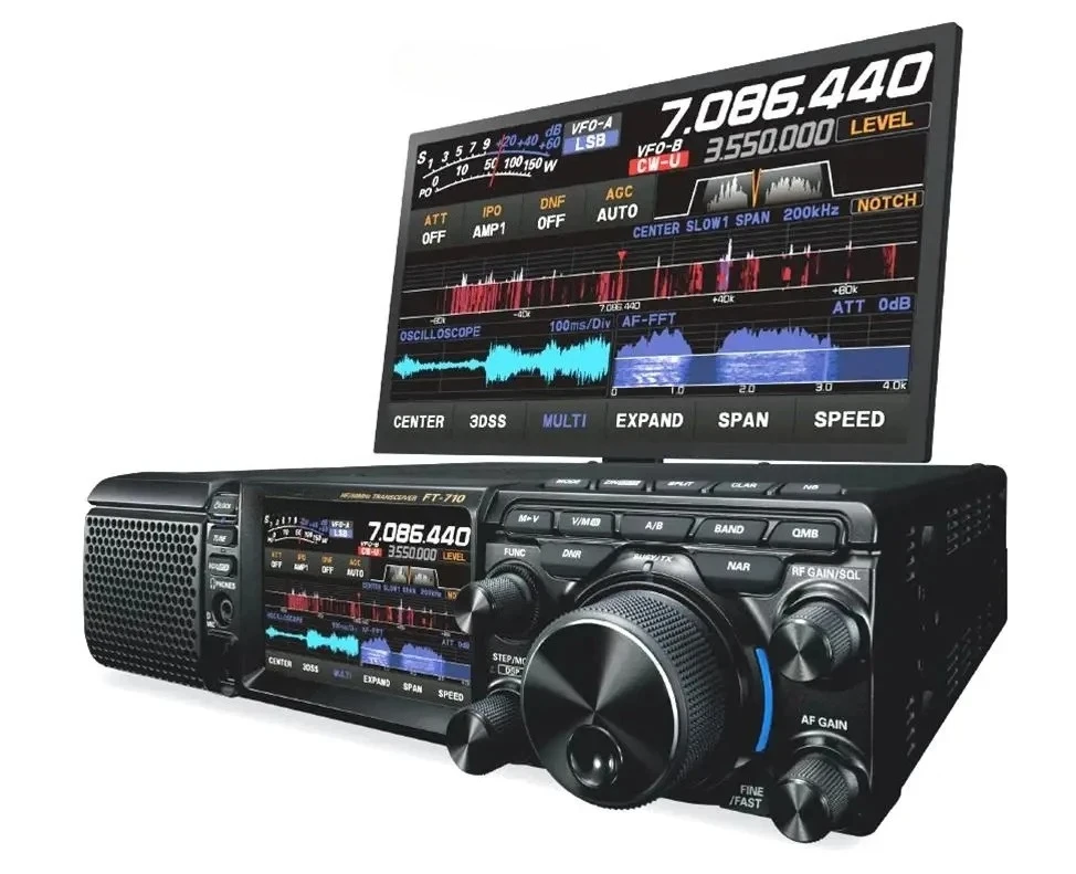 

FT-710 AESS HF/50 MHz Base/Portable Transceivers w/SP-40 Speaker FT-710-AESS