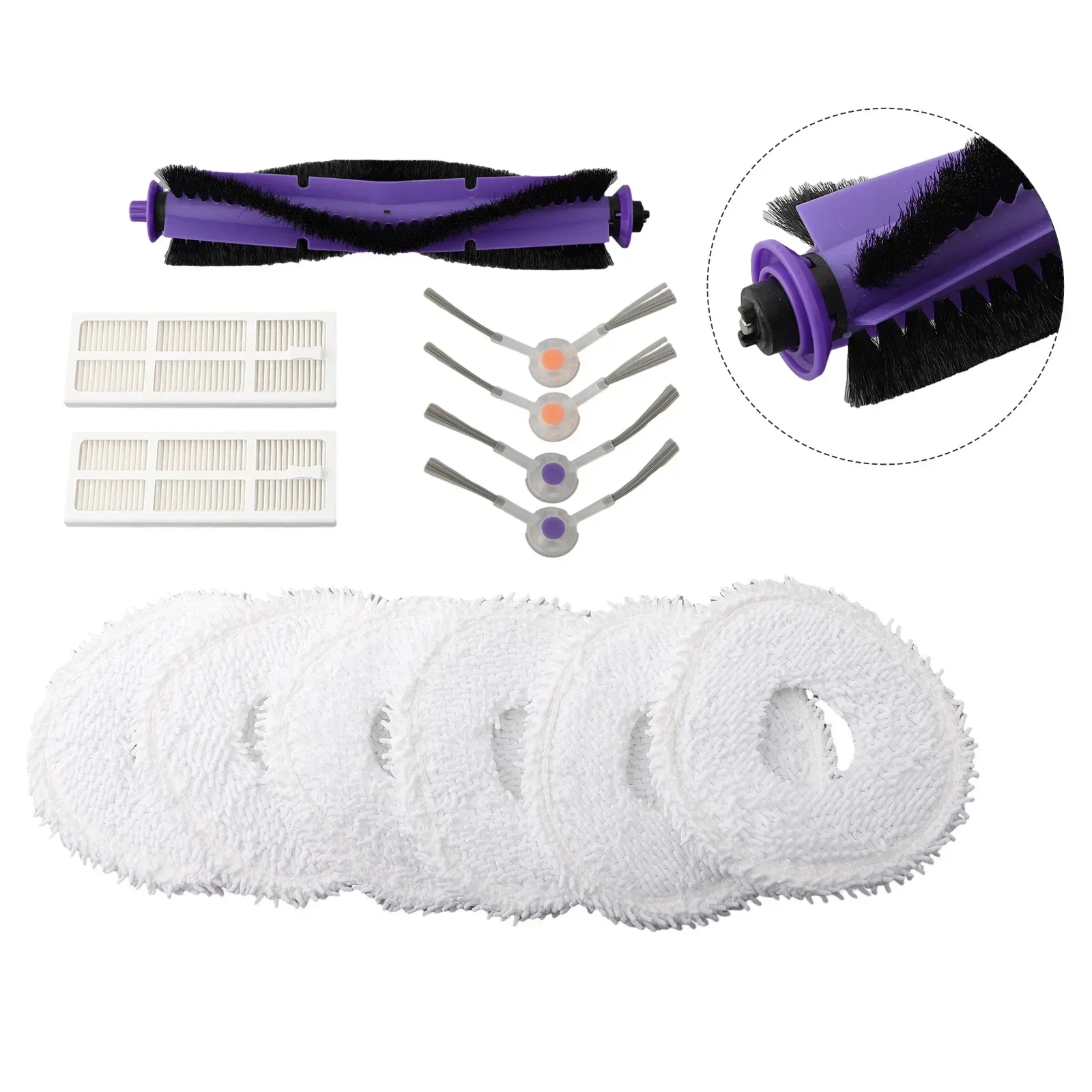 Enhance your For NARWAL Freo's cleaning performance with this complete Accessory Kit Main Brush Side Brush Wipes Filters