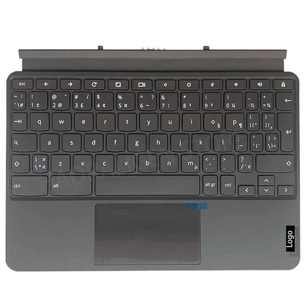 Imagem -06 - Base de Teclado Portátil Novo Inglês Teclado Francês para Ct-x636f Ideapad Dual Chromebook 10.1 Tab10 Tablet