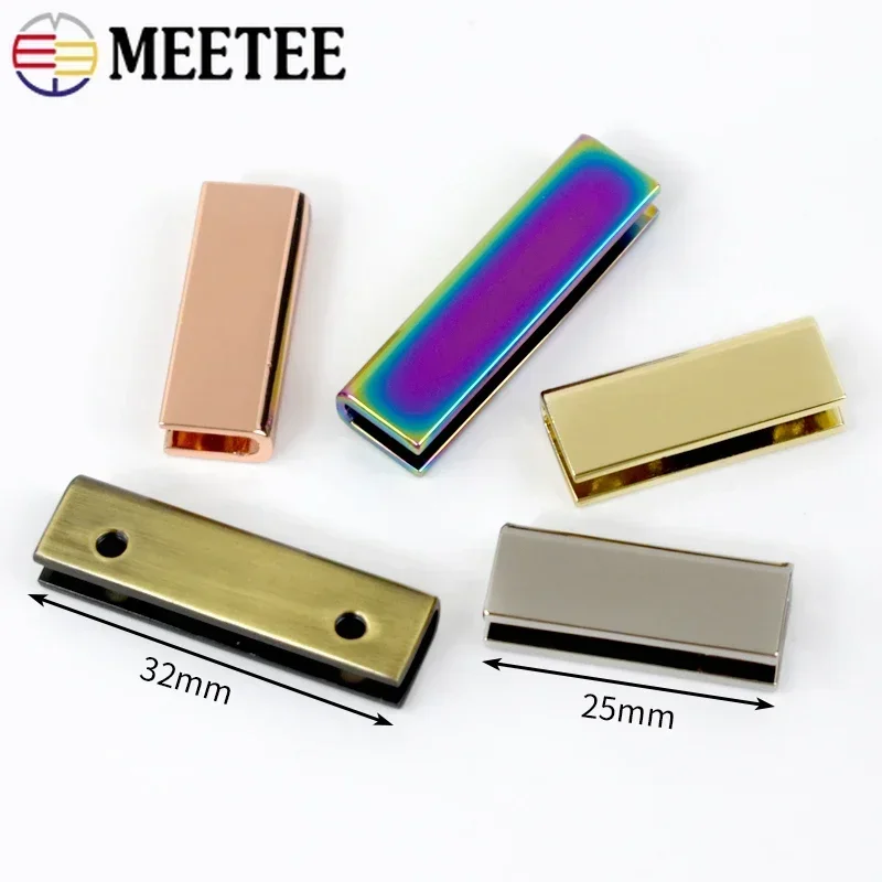 5-30Pcs 25/32mm Bag Corner Metal Protect Buckle Webbing Belt End Tail Stopper Button Handbag Edge Clip Protector DIY Accessories