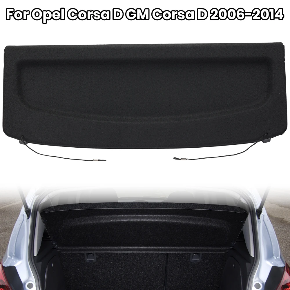 Rear Parcel Shelf Load Luggage Cover Partition Storage Board For Opel GM Corsa D E 5-Door 2006-2014 13233539 13432983 Car Parts