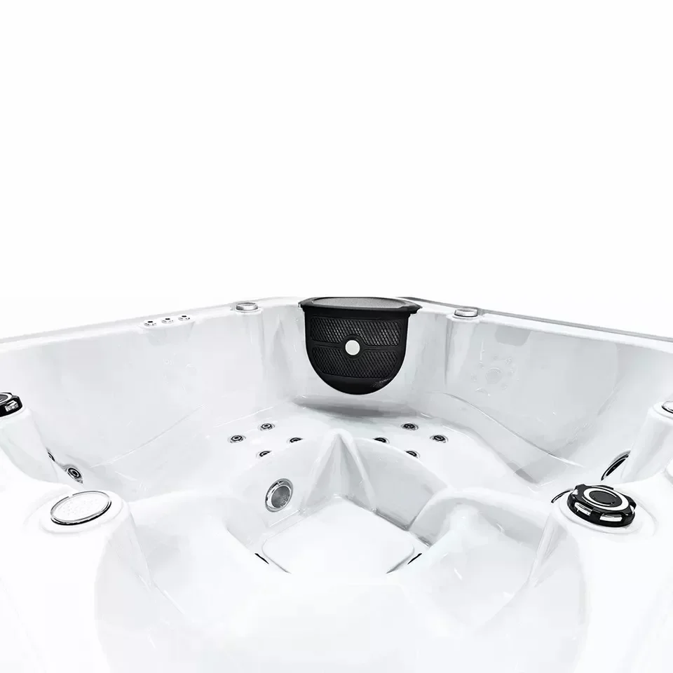 Bathtub Spa Infinity 5 orang, bak mandi panas luar ruangan dengan suara