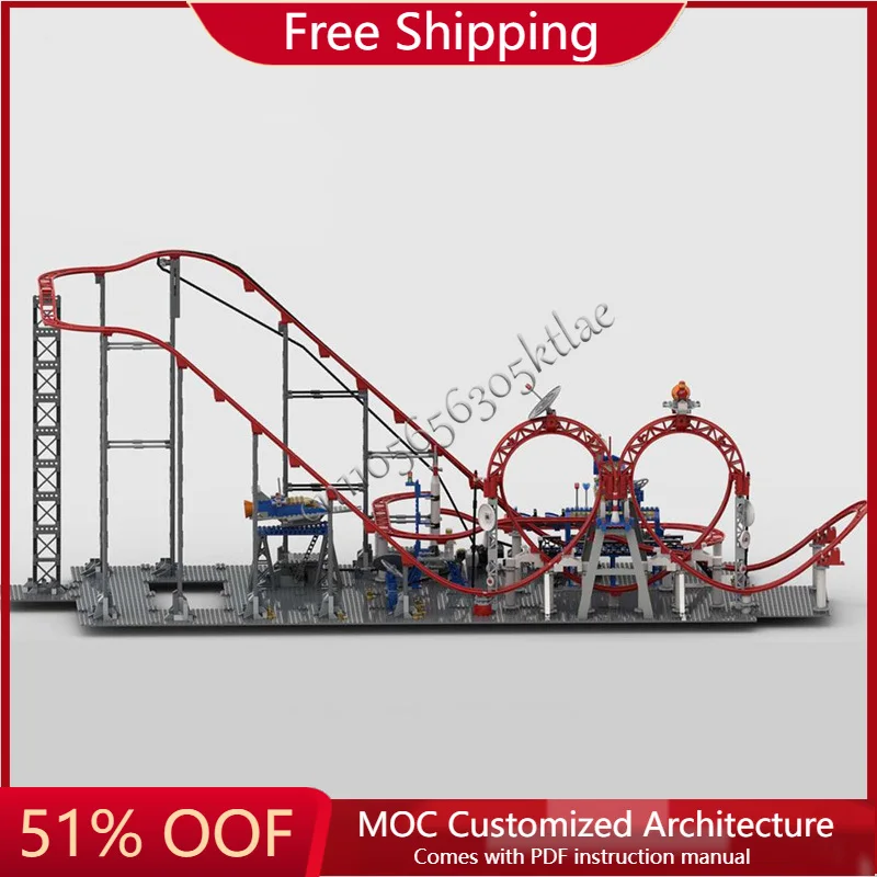 

Новые 2466 детали MOC, средневековый популярный парк развлечений, строительные блоки, модель для детей, сборка «сделай сам», сюрприз, подарки на Рождество и день рождения