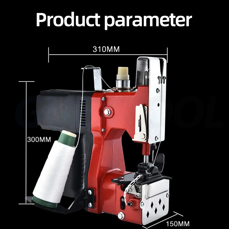 GK9 Gun Type Portable Sewing Machine Single-line Electric Sealing Machine Woven Bag Sealing Machine Flour Bag Packaging Machine