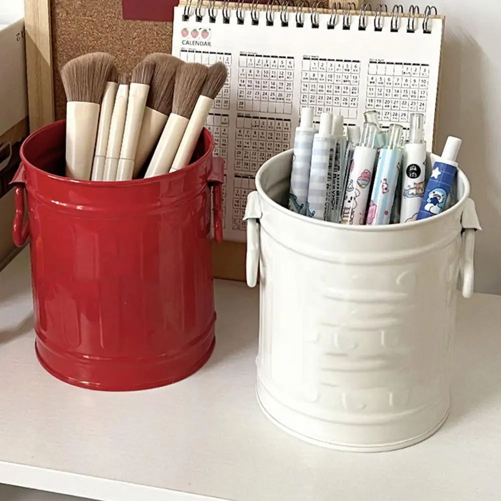 Portalápices de alta capacidad, organizador de escritorio, Cubo de almacenamiento de pinceles de maquillaje de Navidad, contenedor de bolígrafos