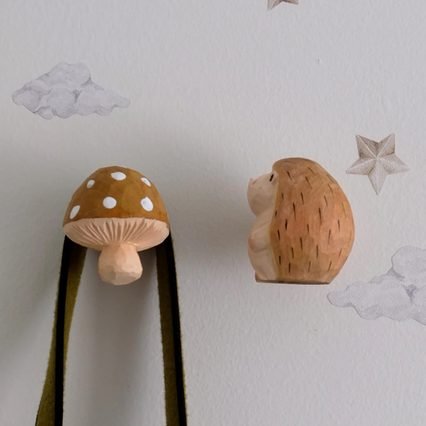 후크 캐비닛 도어 핸들, 다람쥐 솔방울 귀엽고 창의적인 나무, 수제 원목 장식 어린이 방