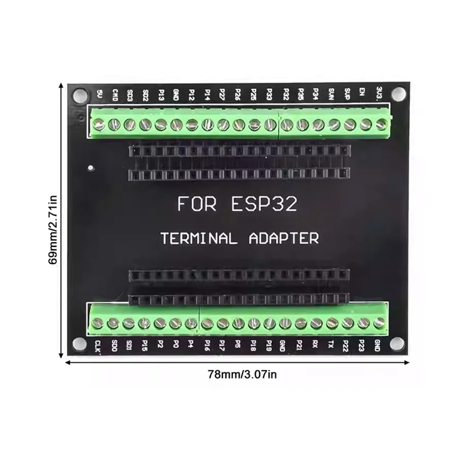 1PCS/5PCS ESP32 Breakout Board GPIO 1 Into 2 For 38PIN ESP-WROOM-32 ESP-32S Development Board