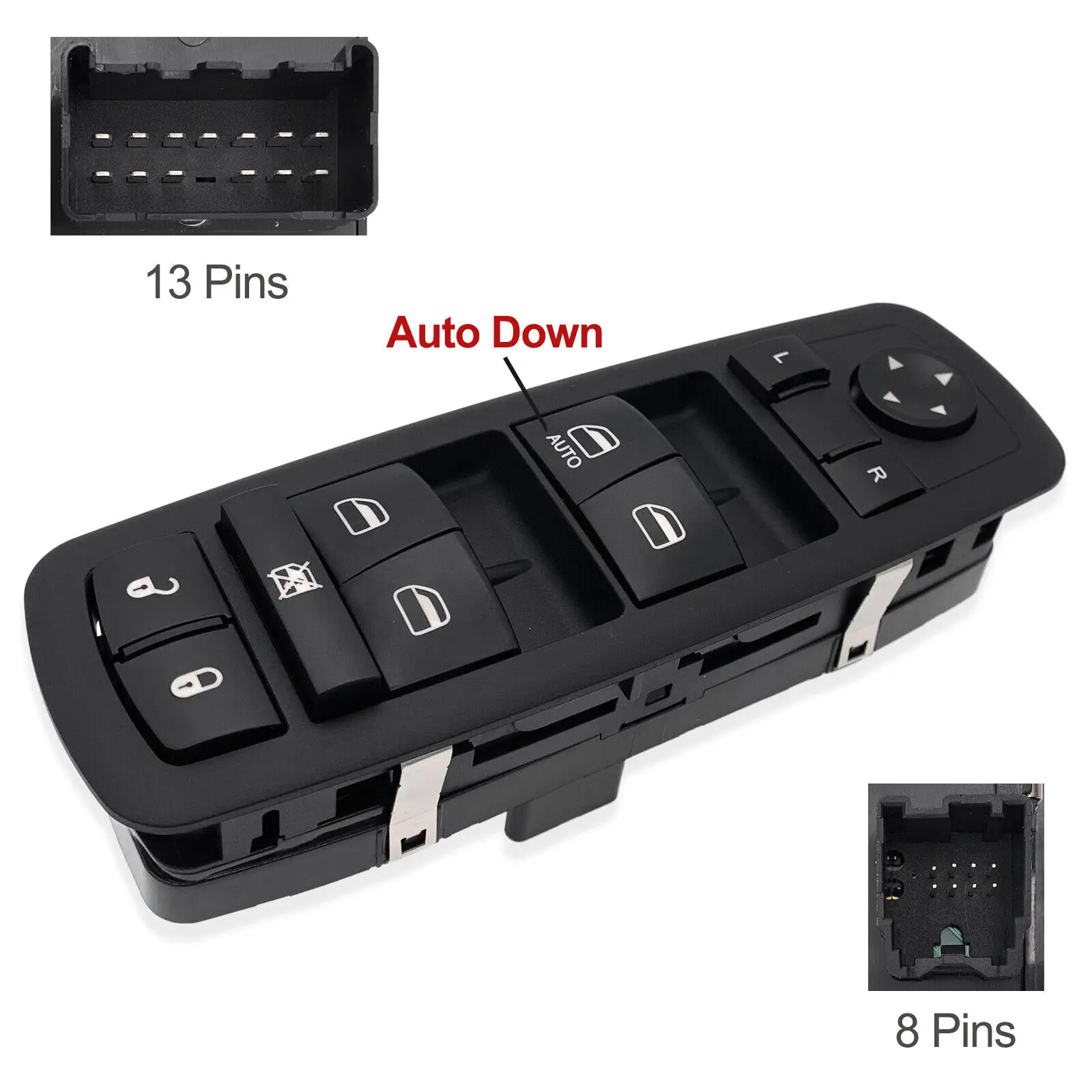 68084001AB 68084001AC 68084001AD Master Control Window Switch Front Driver for Dodge Journey Nitro Jeep Liberty