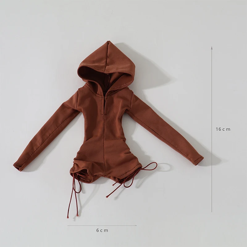 1/6 weibliche Figur Bodysuit Kleidung, Träger-Badeanzug Jumpsuit Rock Outfit für 12 Zoll Soldaten-Actionfigur Puppenzubehör – Detail 7
