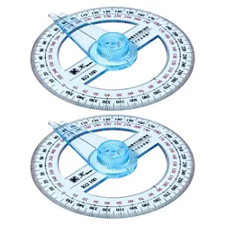 Protractor Arm 360 Swingcompass Circle Degree Minigeometry Clearbullseyetool Ruler Angle Circular Pointer Conveyor