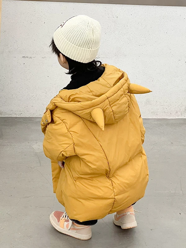 

Длинное пуховое пальто для мальчиков Devili Sle White Du, пуховое пальто ярких цветов ex, детская зимняя верхняя одежда, модное детское пальто