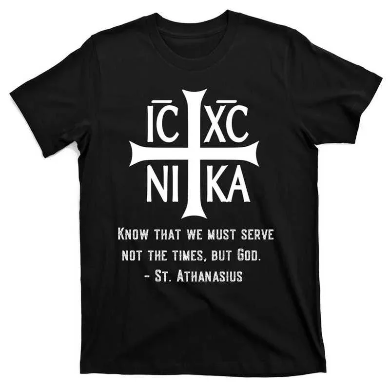 Kown That We Must Serve. Eastern Orthodox 6 T-Shirt Short Skeeve Casual 100% Cotton Shirts