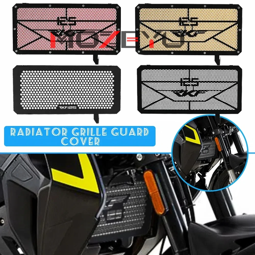 

Motorcycle Accessories For Keeway RKF 125 2018-2022 2023 2024 2025 Radiator Guard Grille Grill Cooler Cooling Cover Protection