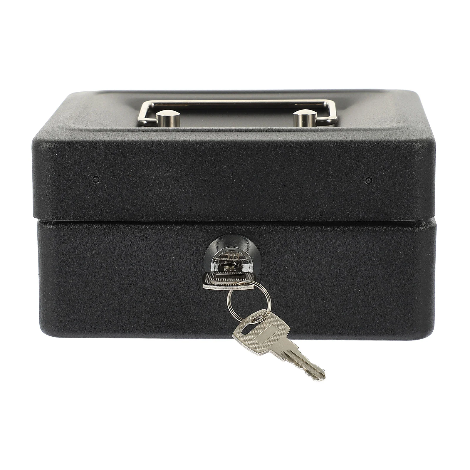 

Storage Box with Lock Key Container Small Holder Iron Credential File Protection Case Cash