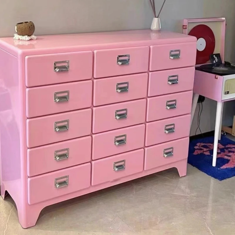 

Japanese retro tin cabinet metal drawer cabinet eco-friendly meal storage Internet celebrity ins decoration