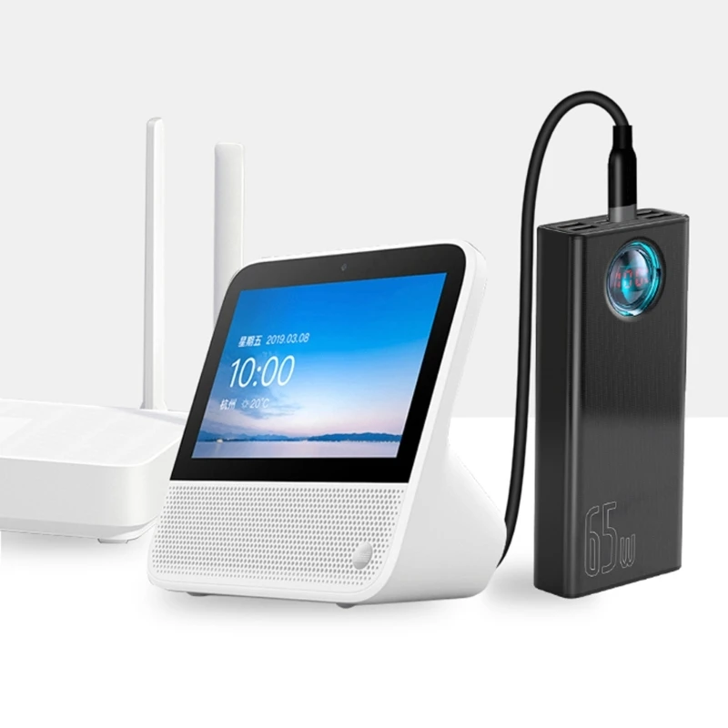 573A Штекер Type-C к DC5521 Кабель для зарядки Шнур USB к 5x2 1 мм Штекерный провод питания Линия