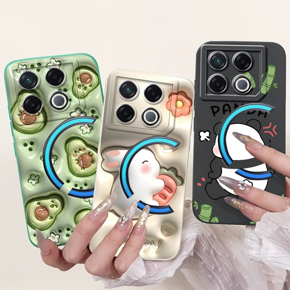 حافظة لهاتف انفينيكس GT 20 Pro 5G X6871 غطاء خلفي للهاتف على شكل أرنب ديناصور لطيف من السيليكون لهاتف انفينيكس GT 20Pro GT20 Pro #3