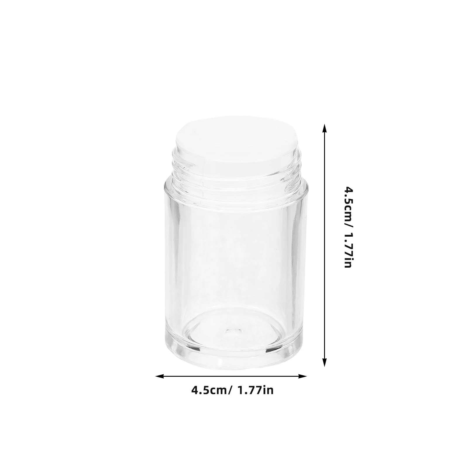 6 Pcs Loose Powder Bottle Open-hole Glitter Plastic Bottles Mini Travel Tool Container Beauty Women Sub Packing Miss