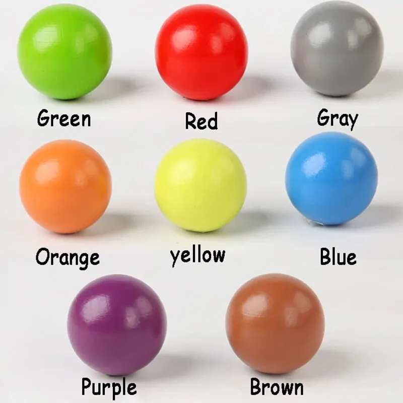 Palla arcobaleno per bambini abbinata al giocattolo in legno Montessori Ordinamento dei colori Gioco sensoriale cognitivo Allenamento motorio fine Giocattoli educativi precoci