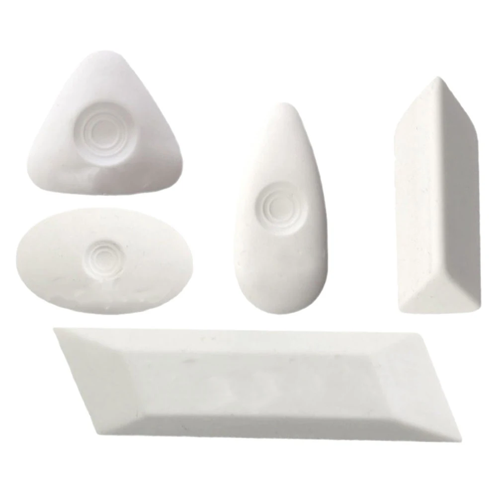 5 szt. Białe gumki artystyczne do rysowania, malowania, szkicowania, minimalne pozostałości, artykuły szkolne, gumki w kształcie kropli wody, kreatywny zestaw gumek