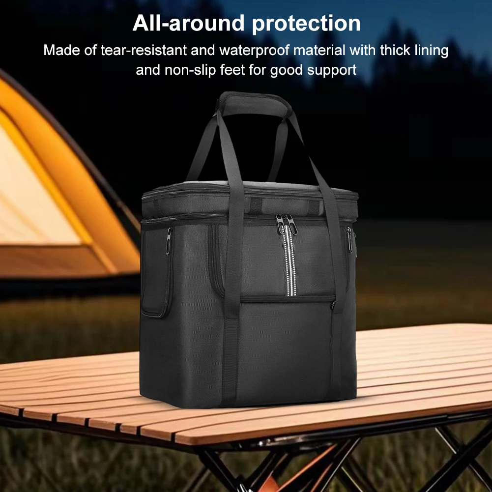 Carrying Case Protective Case Waterproof Anti-drop with Shoulder Strap & Handle for BLUETTI Portable Power Station AC180 Bag