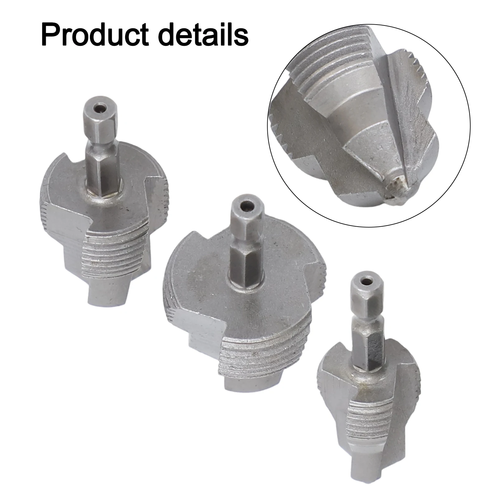 Hexagonal Handle Drill Bit Drill Bit 1 Inch 32MM Three-Blade Drill Versatile Pipe Applications Wear-resistant Material