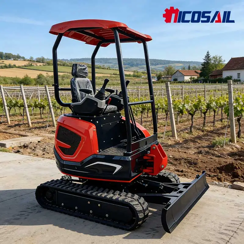 Mini Excavator EUR5 Certified Hydraulic Crawler for Orchard Animal Husbandry Construction Ideal Equipment