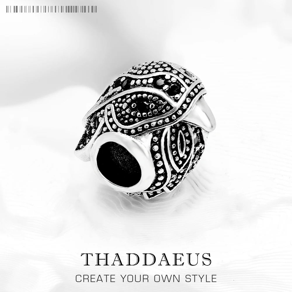 Eagle Falcon Beads,925 Sterling Silver Zircon Charm Europe European Jewelry Accessories