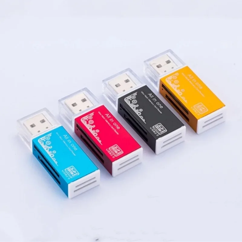 4 in 1 Card Reader USB 2.0 Multi Card Reader Memory Adapter For Memory Stick Pro Duo Micro SD/T-Flash/M2/MS Card Reader