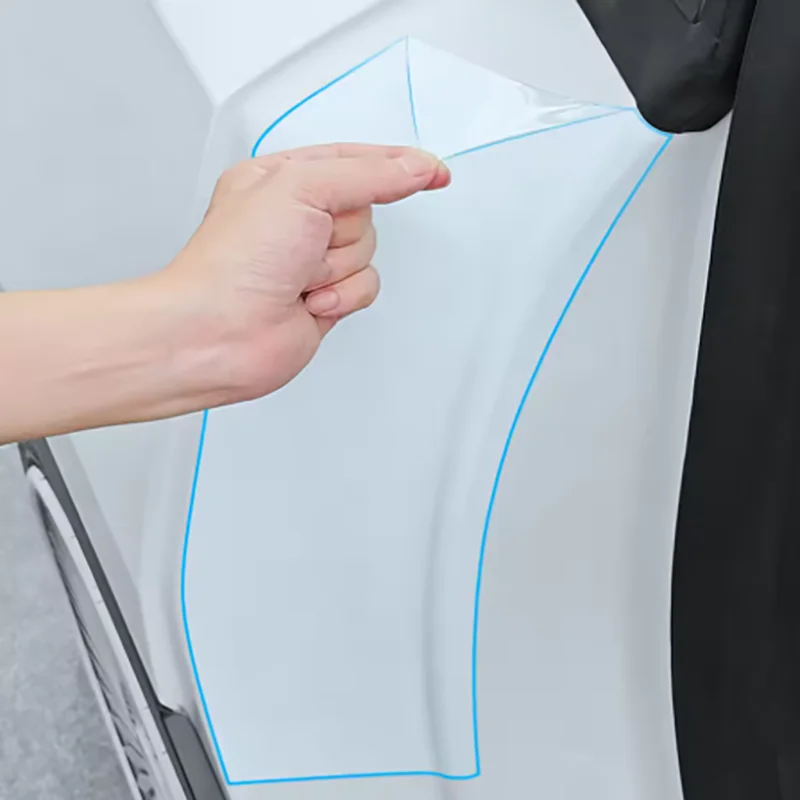 For Tesla Model Y Juniper Model 3 Highland Rear Door Interior Anti Scratch TPU Protective Film Invisible Car Clothing