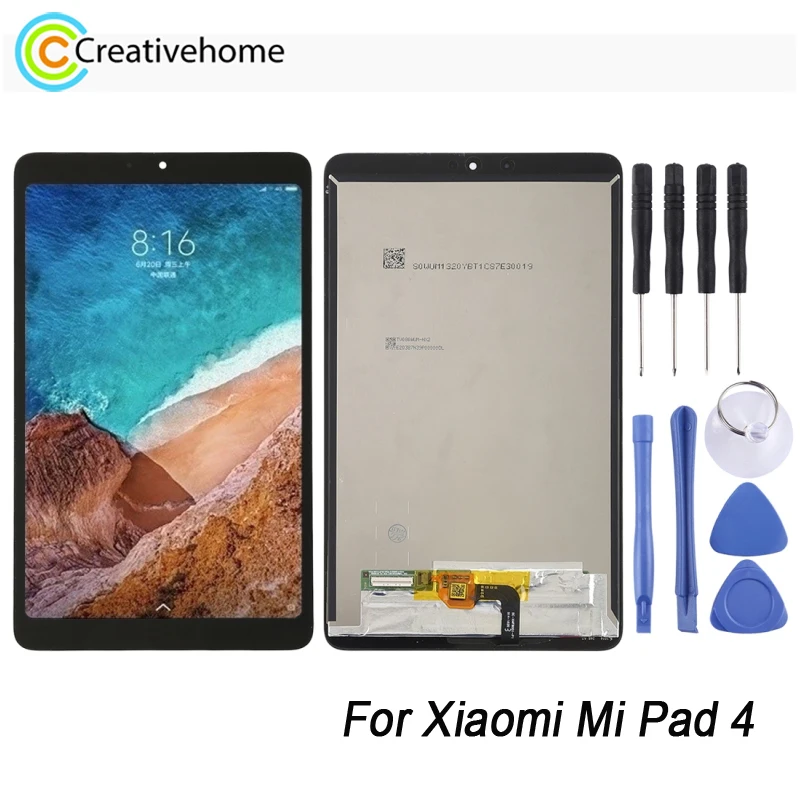 

8-дюймовый TFT ЖК-экран, дисплей для планшета Xiaomi Mi Pad 4, сенсорный экран с дигитайзером, полная сборка, замена