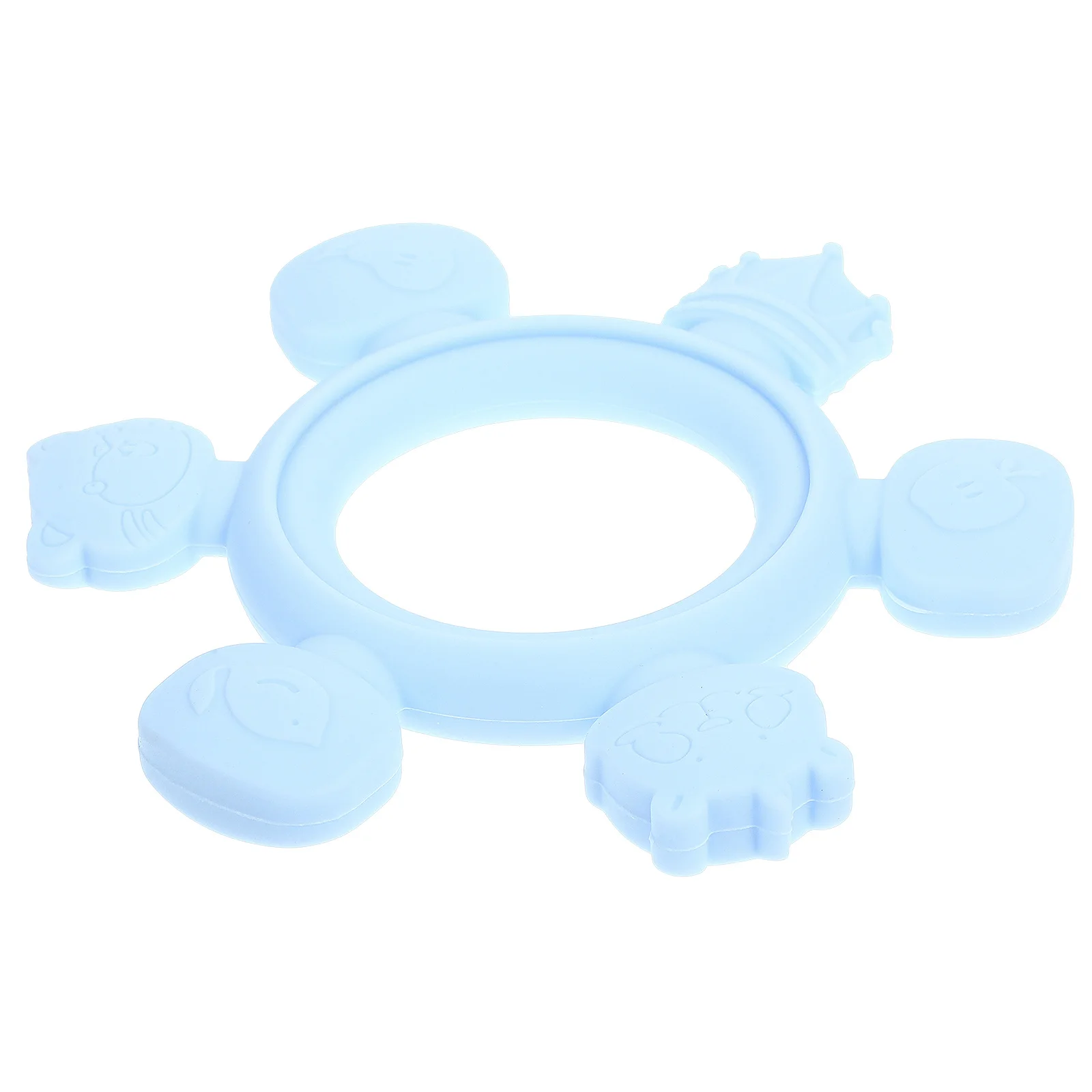 عضاضة حمام الأطفال المصنوعة من السيليكون خفيفة الوزن لتنسيق اليد والإغاثة ومناسبة لمدة 6-12 شهرًا #4