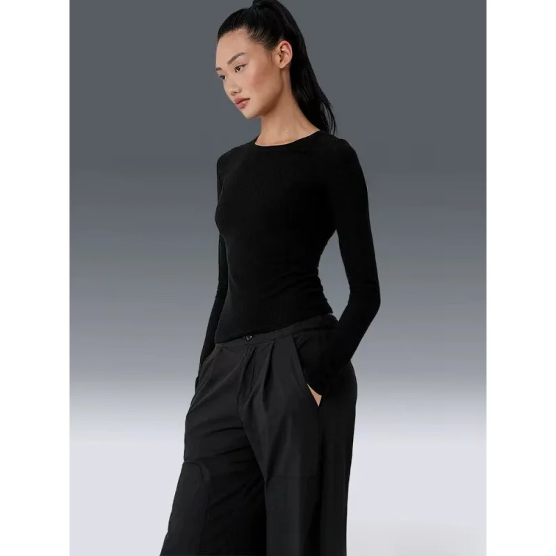 Women Long Sleeve Fitness Base Layer Shirt 2025 Spring Summer Quick Dry Sport Running Top Stretch Slim Fit Workout T-Shirt