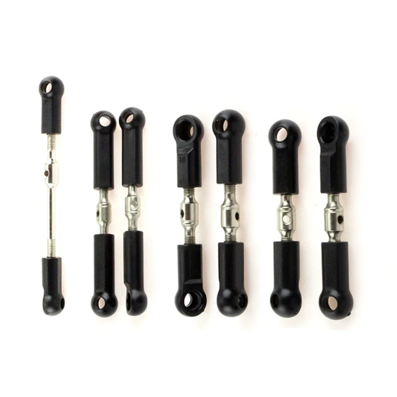 Front Rear Tie Rod Linkage For SERVO Link Rod Set For Wltoys 104072 1/10 RC Car Accessories