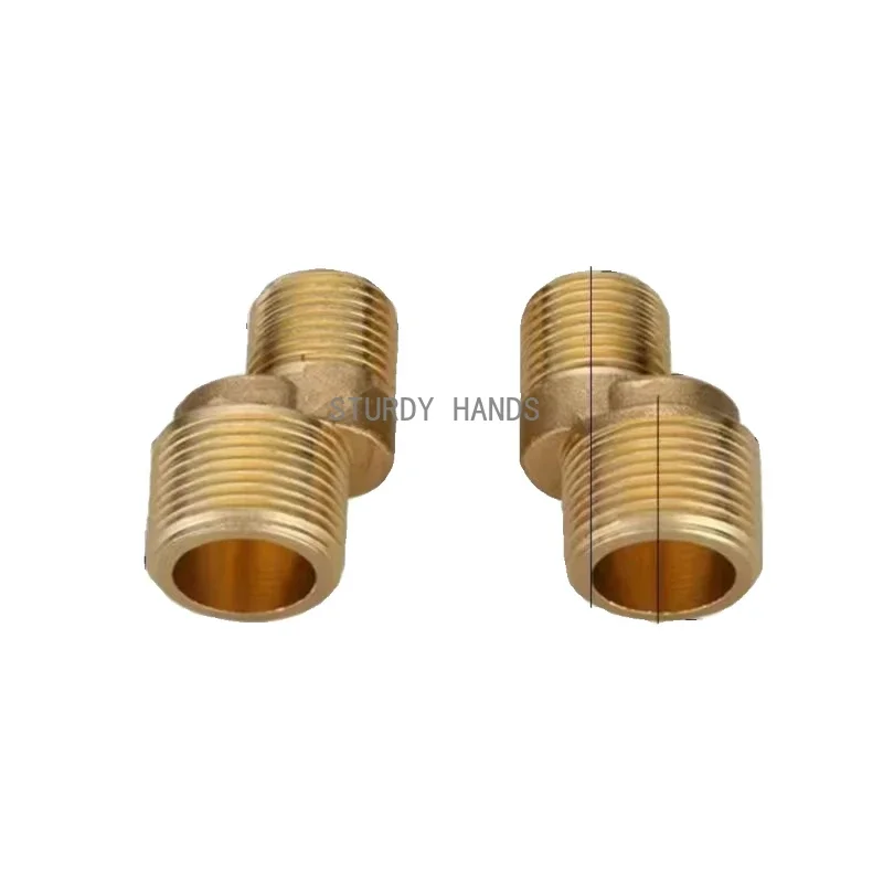 2PCS all copper shower faucet curved foot accessories extended shower curved foot variable diameter curved angle screws