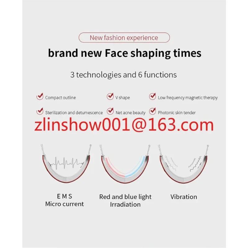 Hot Products EMS Vibration RF V Shape Other Home Use Beauty Equipment Skin Beauty Tools Device Facial Machine Face Massager