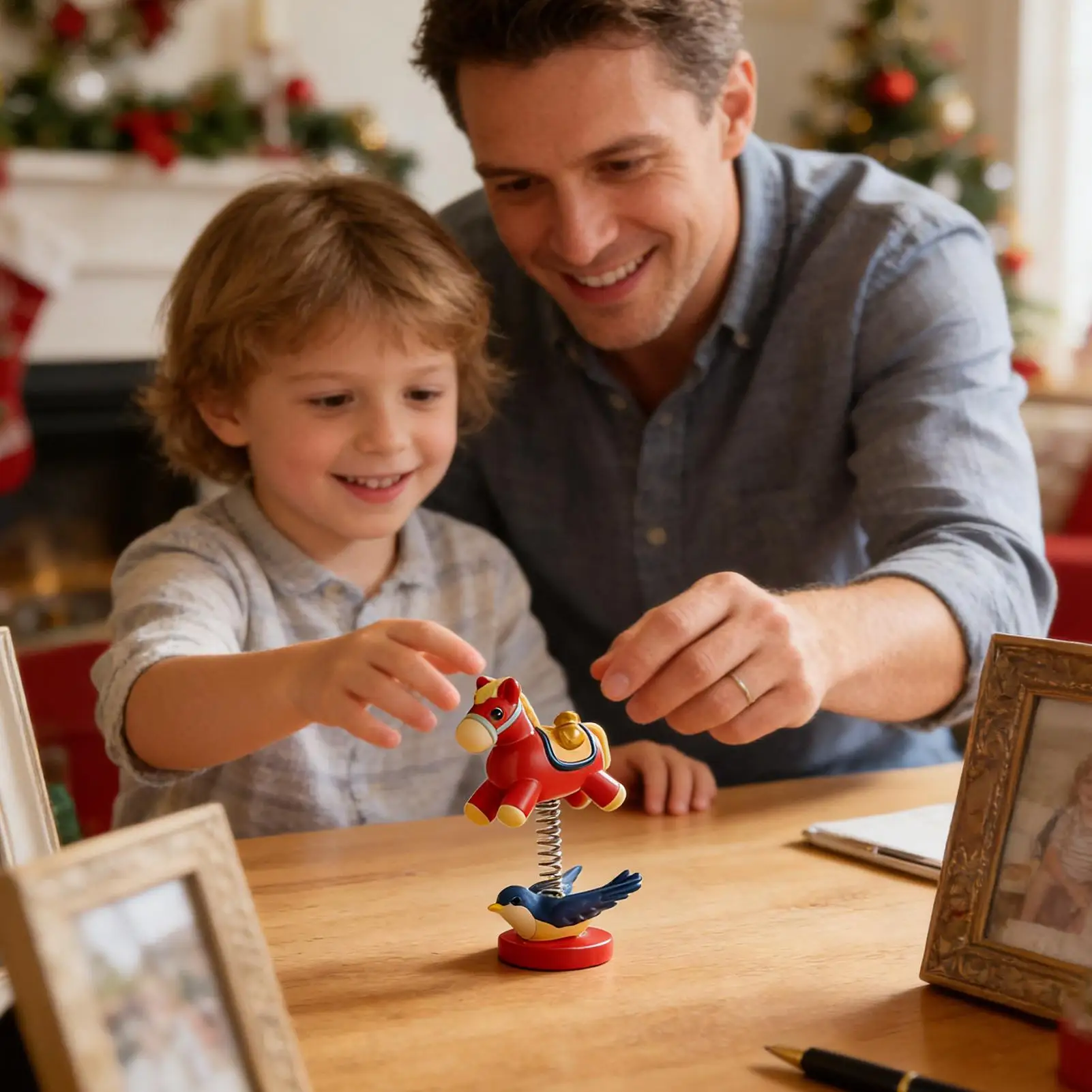 

Rocking Horse Festive Collectible Desktop Statue Rocking Horse Ornaments For Friends Students Adults Men Women Home Indoor