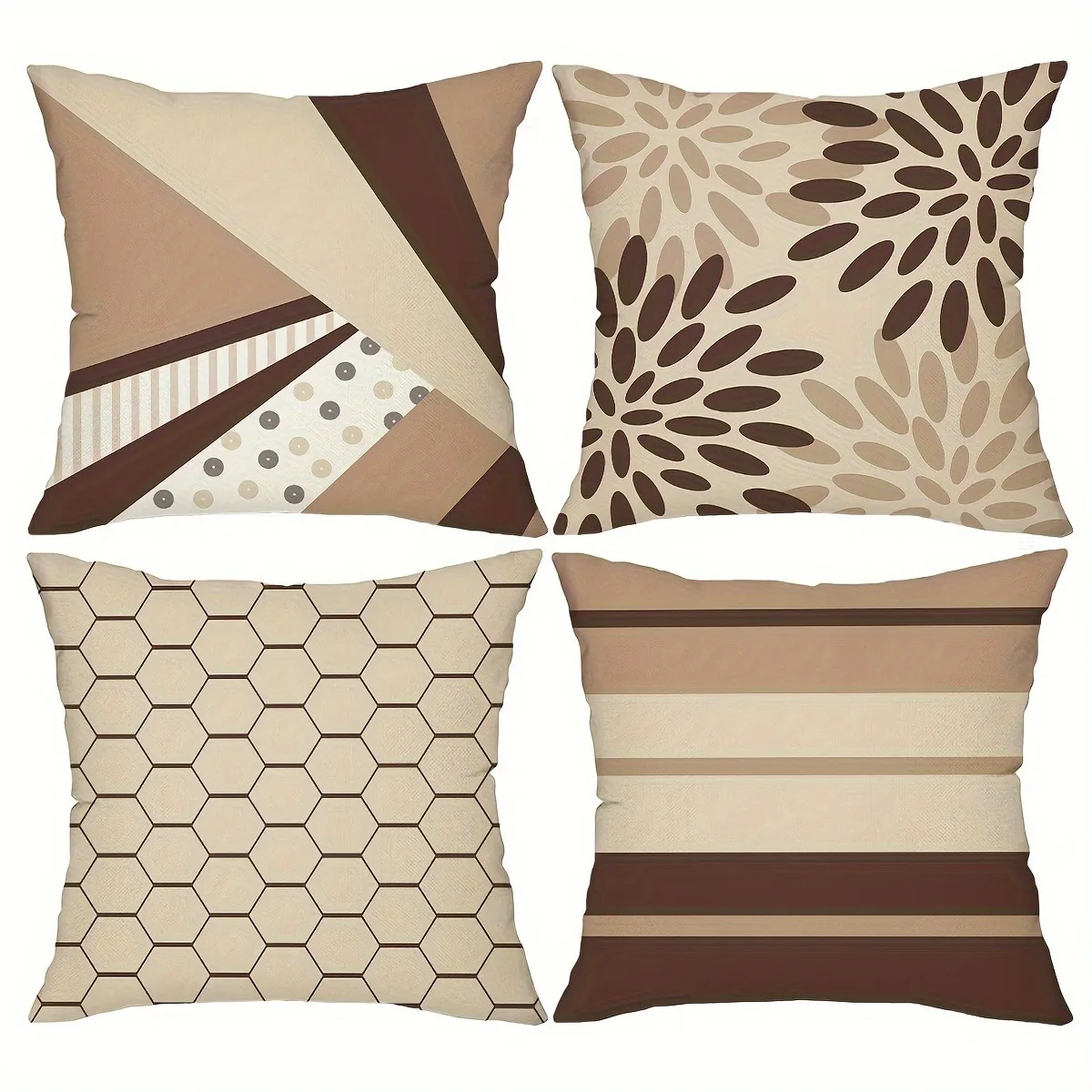 Fashionable and simple geometric pattern printing pillowcase living room sofa cushion cover bedroom room home decoration