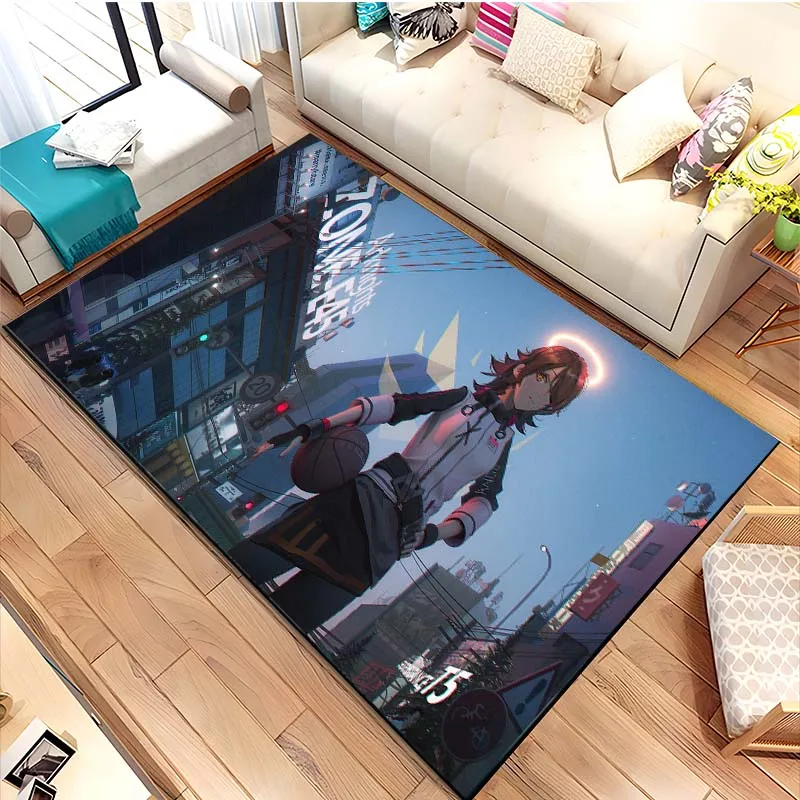 Video Game A-Arknights Printed Floor Mat Carpet 15 Sizes Living Room Bedroom Bedside Window Sill Bathroom Floor Mat Home Decor