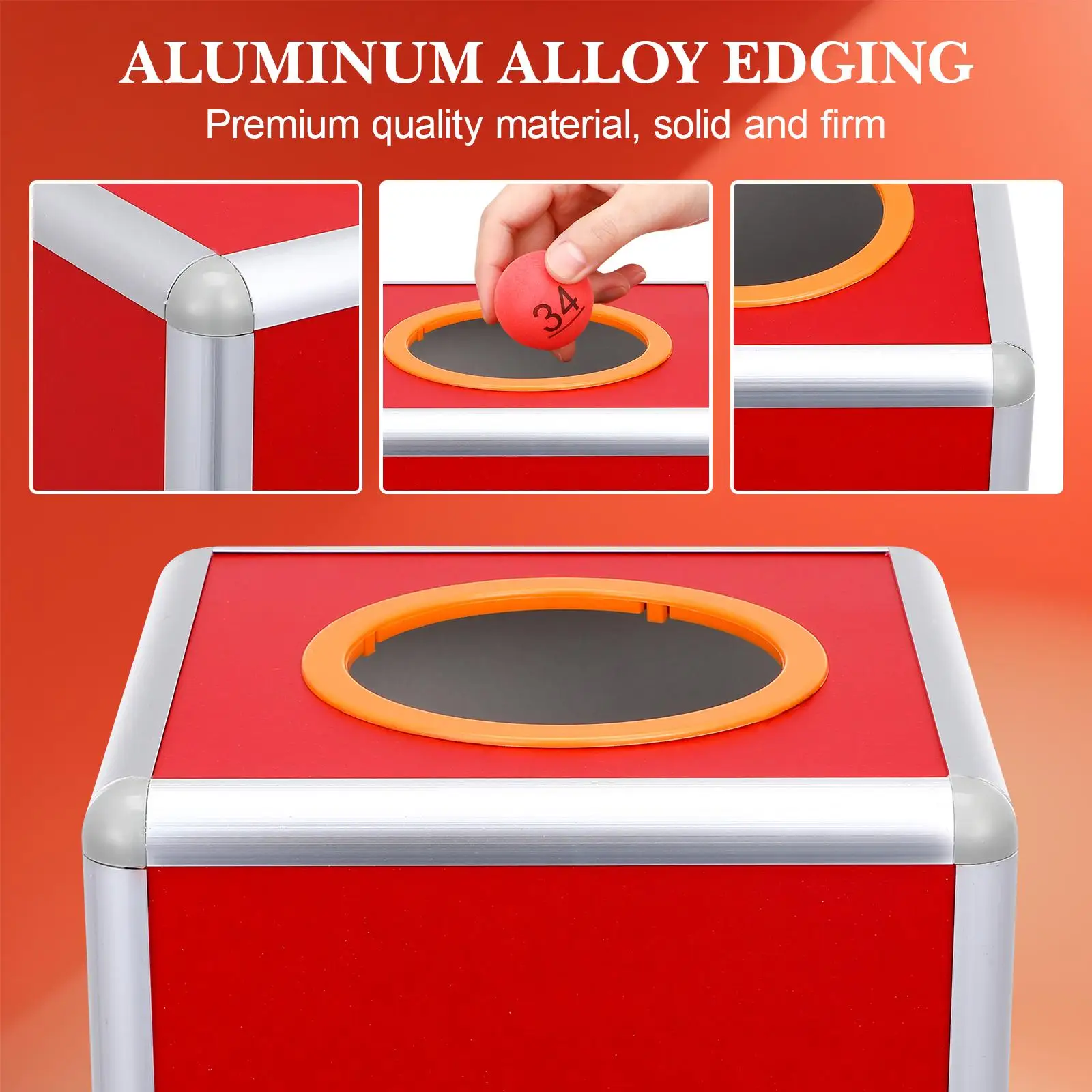 Aluminum Alloy Box Game Box Lottery Box for Party Lottery Case Container Promotional Box