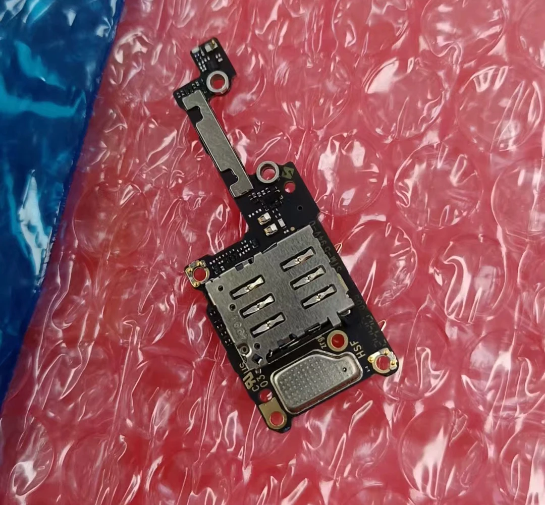 For Redmagic 10 pro plus SIM Card Slot Tray Holder Reader Socket Board Microphone Plate Phone Flex Cable Red magic 10 pro plus