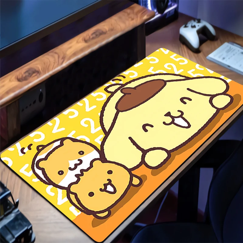 Mouse Pad Pompompurin Gaming Accessories Gabinete Gamer PC Computer Desk Mat Non Slip Office Laptop Keyboard Pad Tablet Mousepad