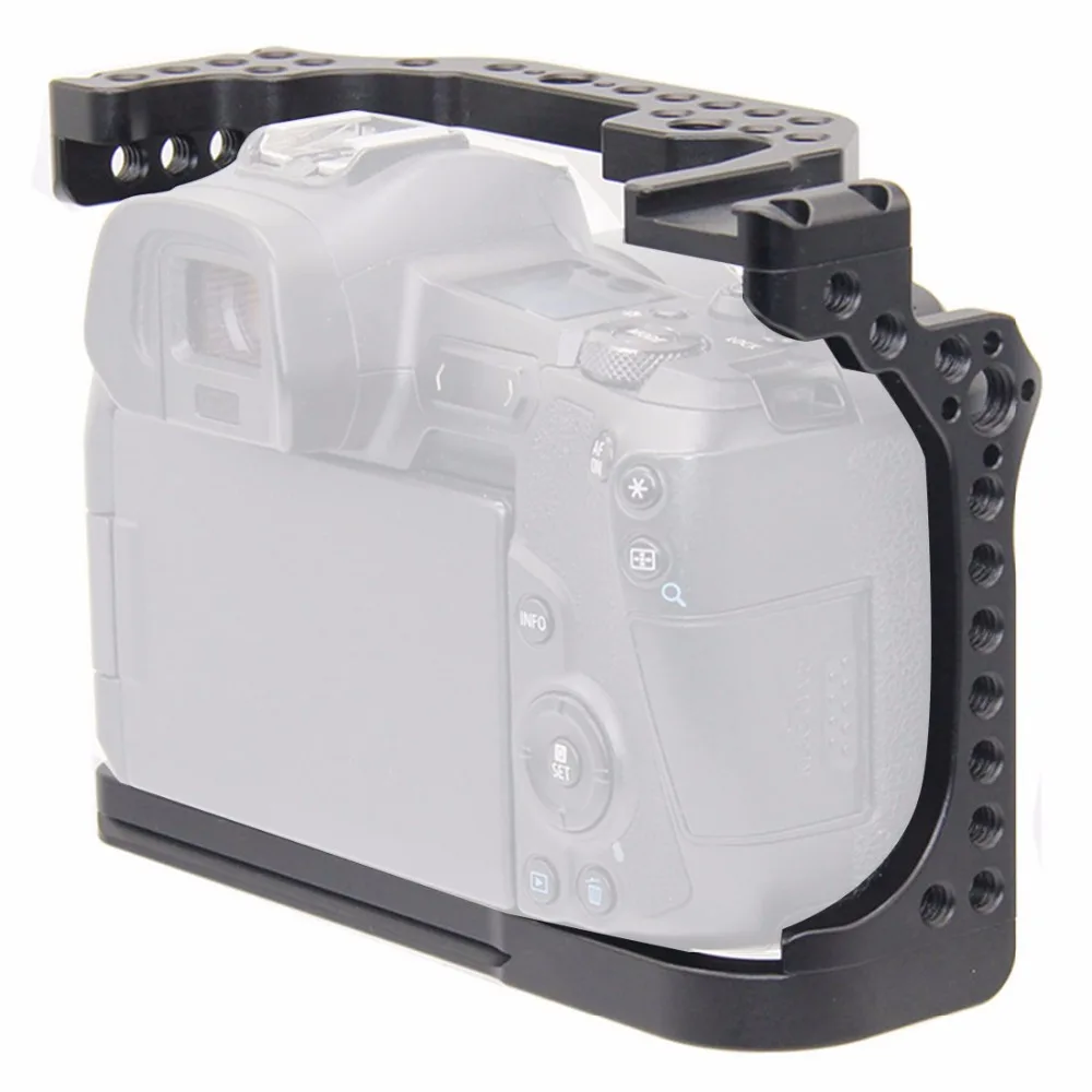 Kamerakäfig für Canon EOS R ILDC / R50V Kamera, passgenau für Arca Swiss Grundplatte, ARRI Cold Shoe Halterung, Video Film Rig Stabilisator – Detail 3