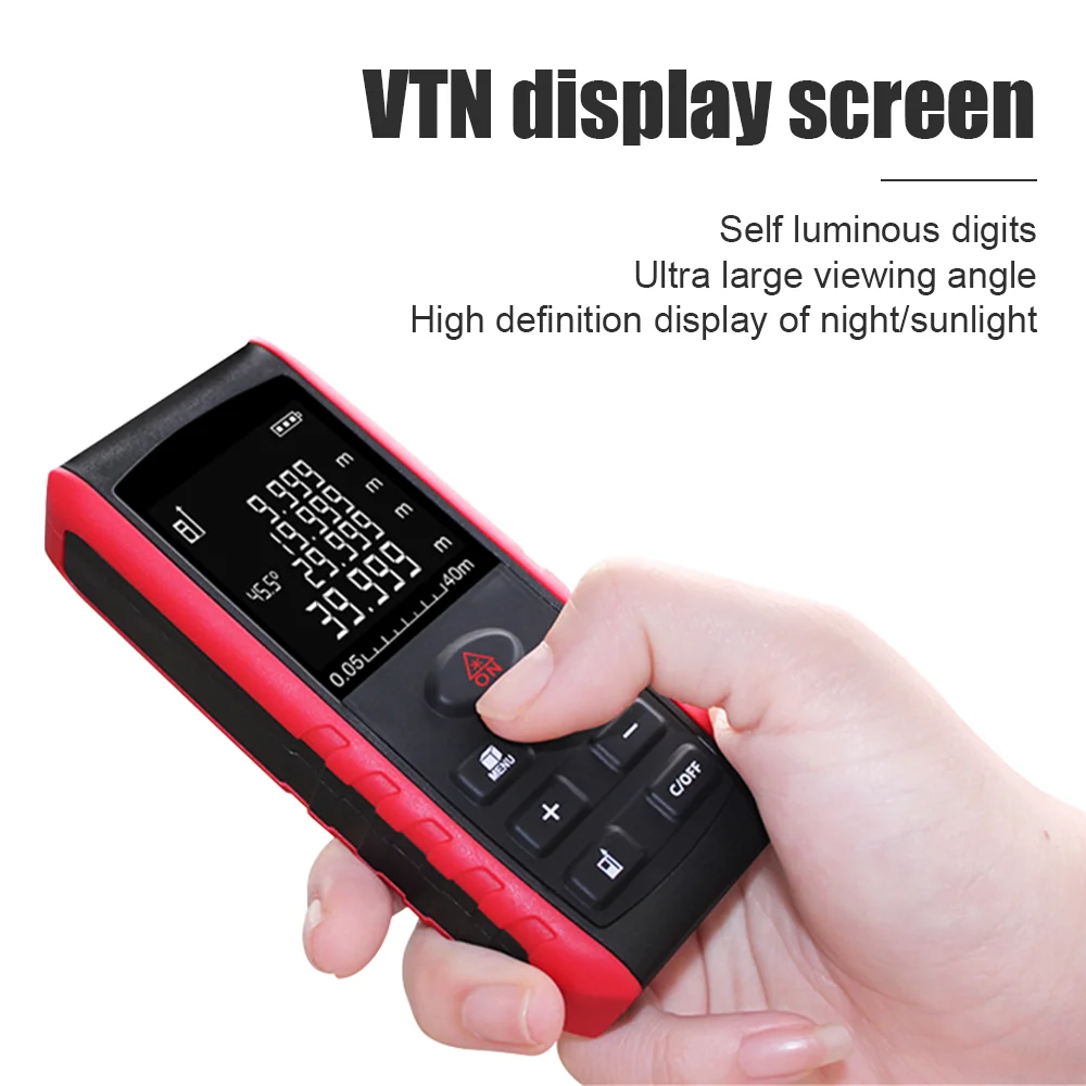 RZ-Distancemètre laser intelligent, mini ruban de mesure, télémètre laser, outils de mesure pour la maison, 50m, 70m, 100m