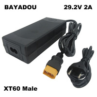 29.2V 2A Lifepo4 Charger 8S 24V 25.6V Iron Phosphate LFP 10AH 20AH Battery Charger XT60 DC Connector