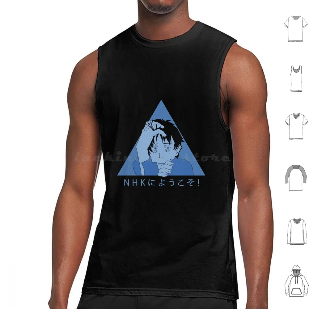 

Hikikomori-Welcome To The Tank Tops Print Cotton Welcome To The Welcome To Vaporwave Aesthetics Sato Tatsuhiro
