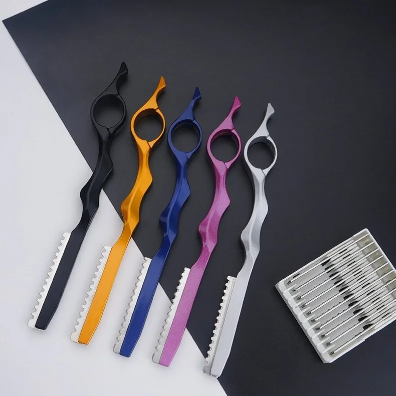 1Pcs Thinning Razor Straight Salon Hairdressing Razor Stick Hair Cutter Barber Hair Cutting Knife Thinner