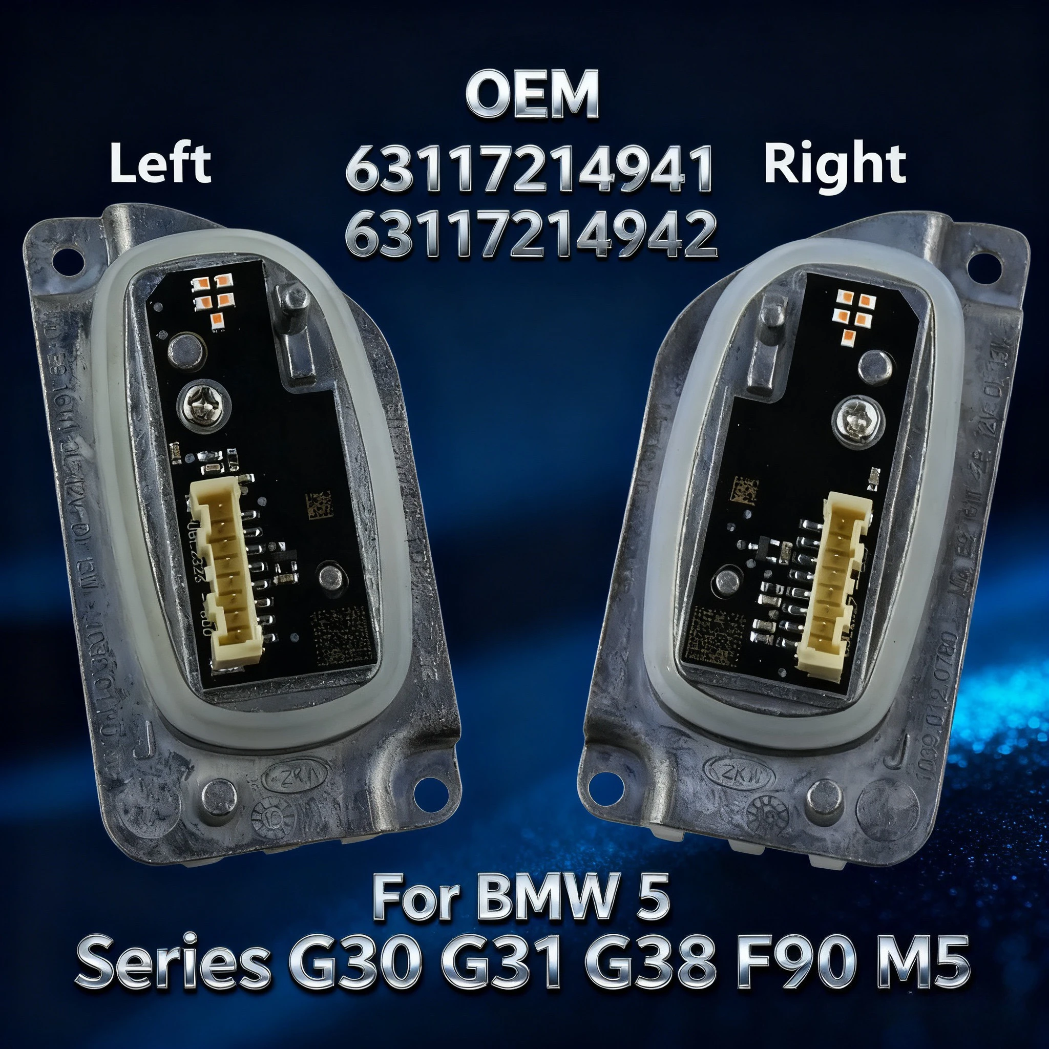 

OEM 63117214941 63117214942 LED Angel Eye Module for BMW 5 Series G30 G31 G38 F90 M5 7214941 7214942 High Configuration
